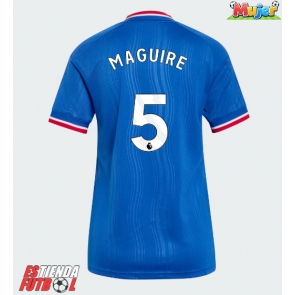 Manchester United Harry Maguire #5 Segunda Equipación Mujer 2026-27 Manga Corta